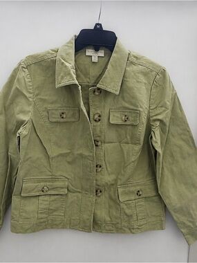 Appleseed's Olive Green Petite Utility Jacket
